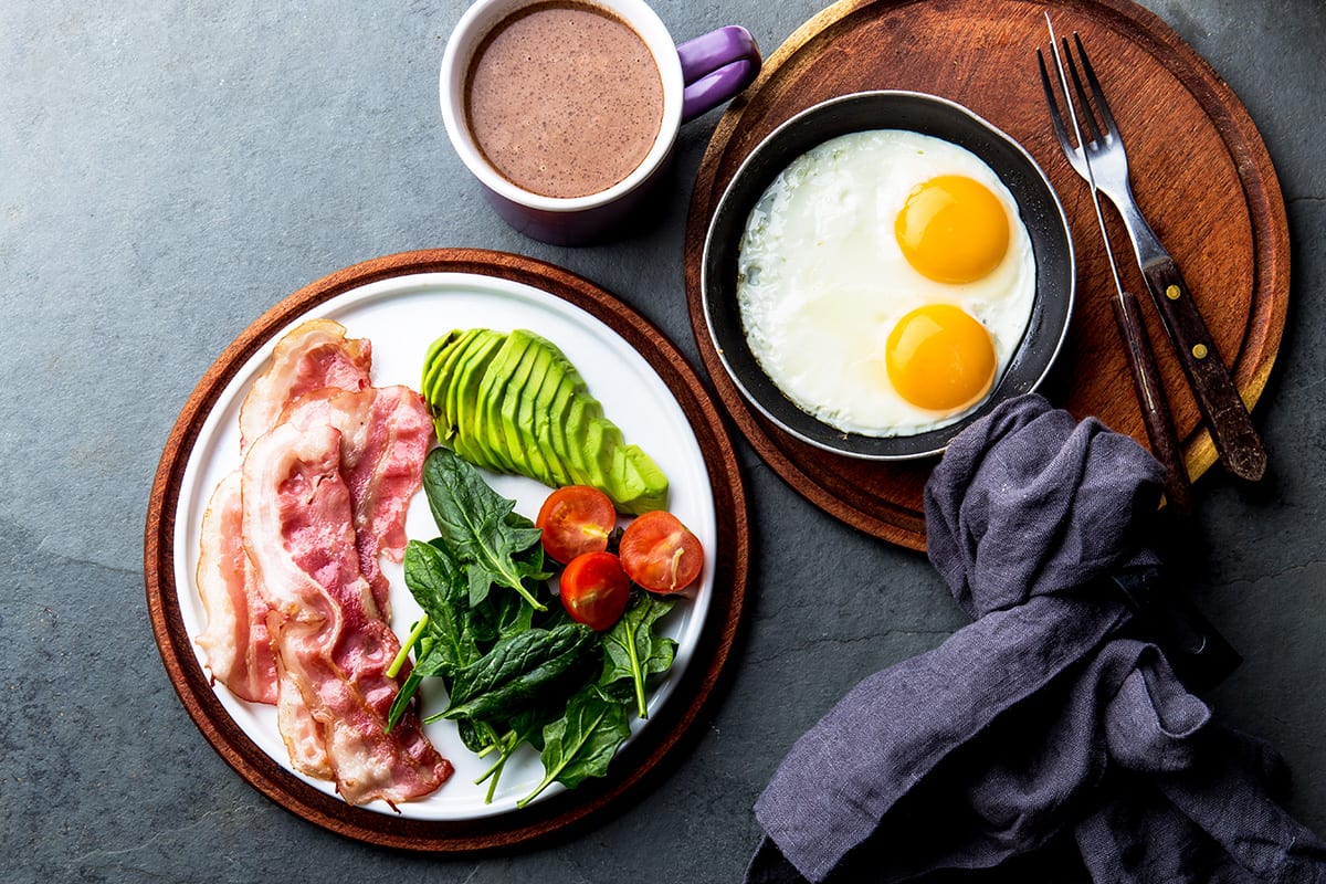 Image of a typical ketogenic diet meal
